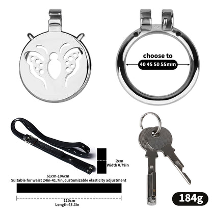 Butterfly Flat Chastity Cage