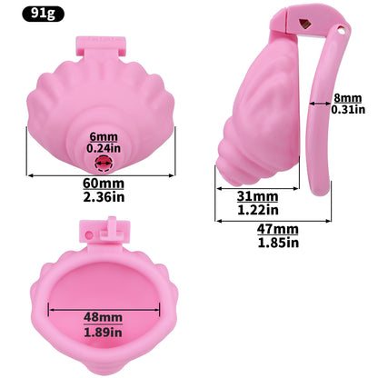 Conch 1.5 Inch Chastity Cage | F274