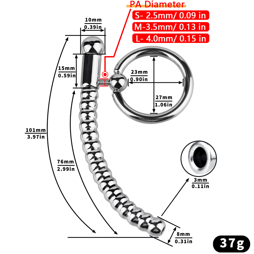Curved Steel Prince Albert Wand
