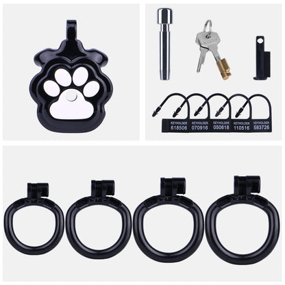 Kawaii Cat Paw Flat Chastity Cage