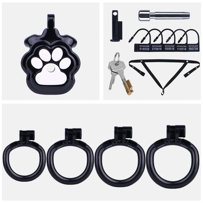 Kawaii Cat Paw Flat Chastity Cage