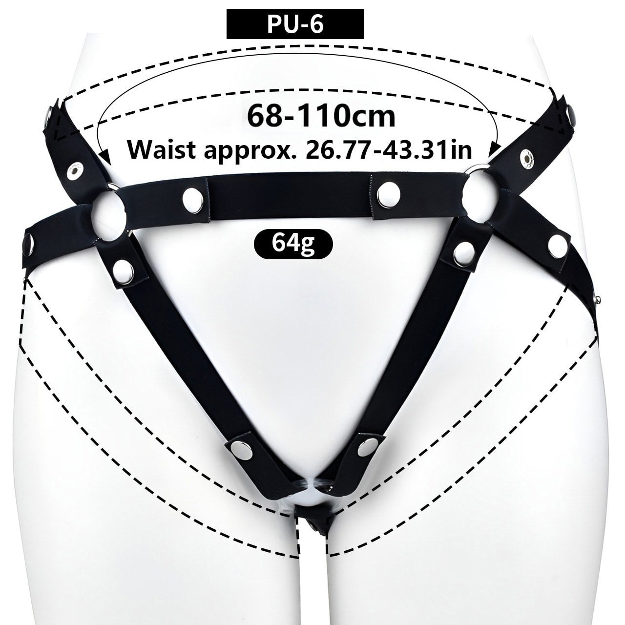 Elastic Chastity Support Waist Strap
