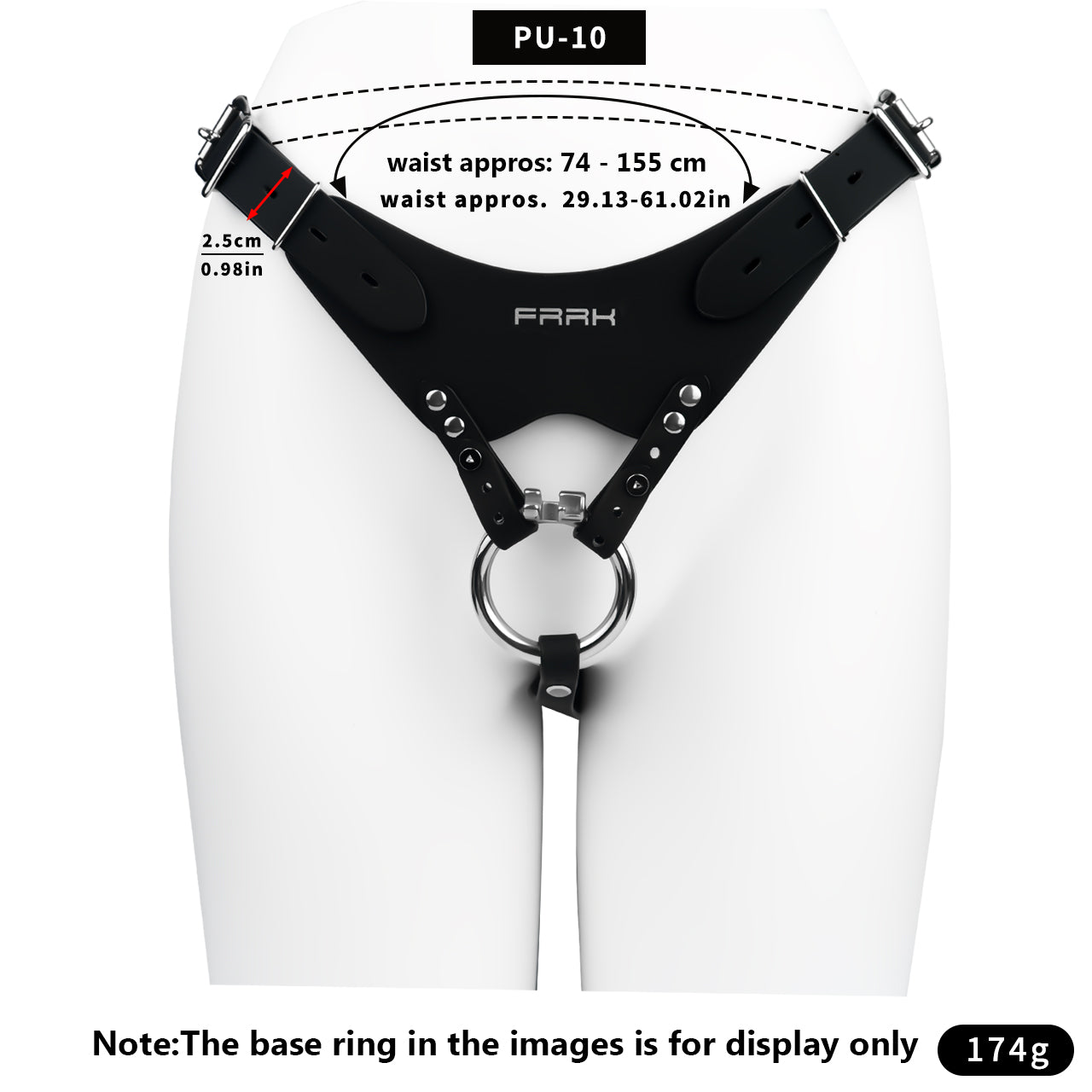 FRRK Leather Chastity Support Strap
