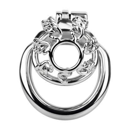Fixed Steel Small-link Chain Chastity Cage