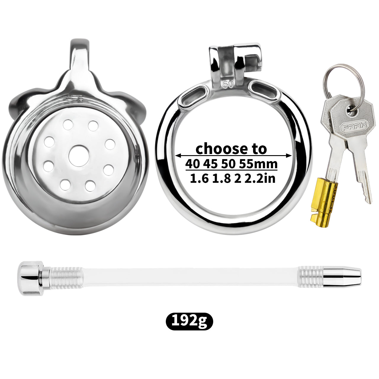 Flat Honeycomb Full Close Chastity Cage