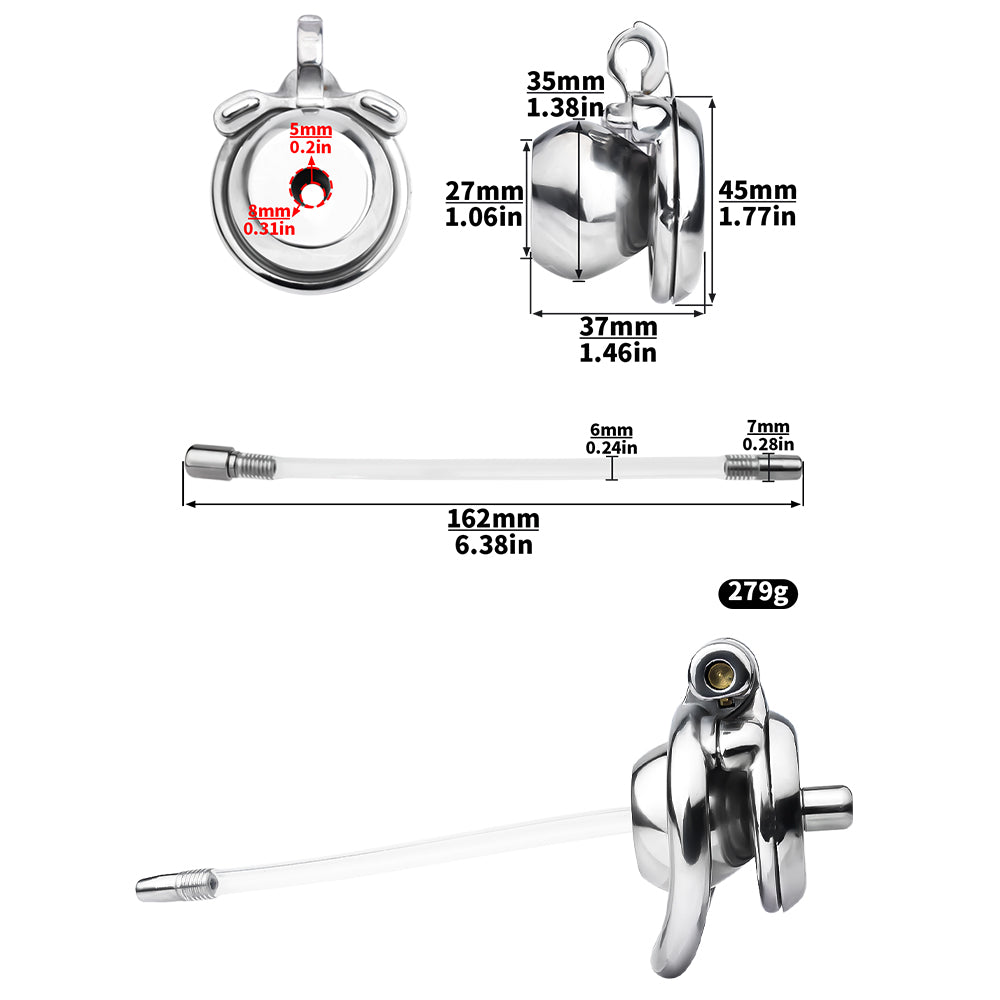 Flat & Inverted Cocoon Penis Chastity Device