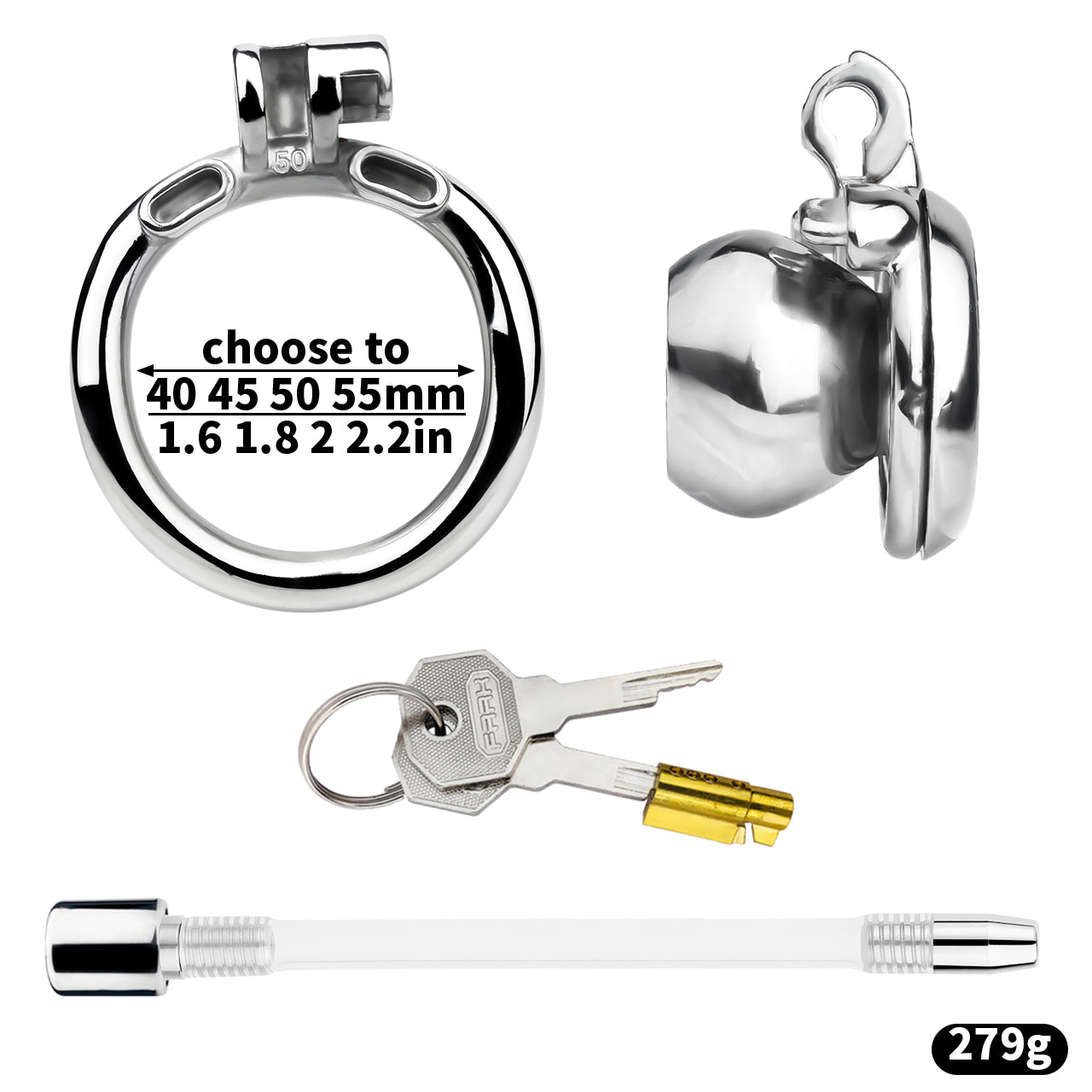 Flat & Inverted Cocoon Penis Chastity Device