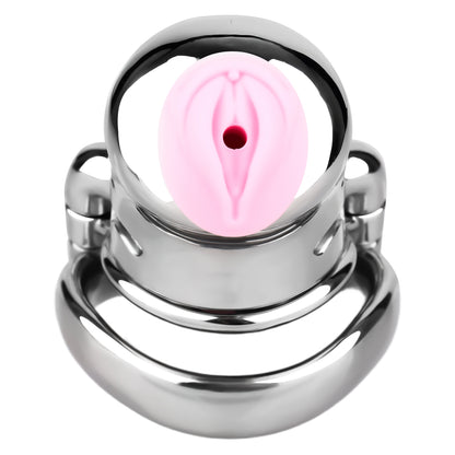 Heavy-Duty Chastity Cage with Silicone Catheter