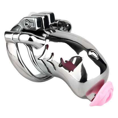 Heavy-Duty Chastity Cage with Silicone Catheter