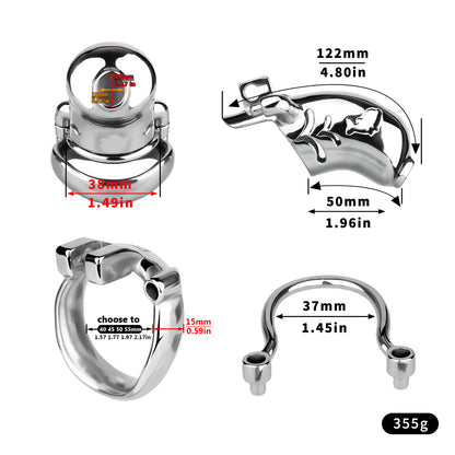 Heavy-Duty Chastity Cage | F263