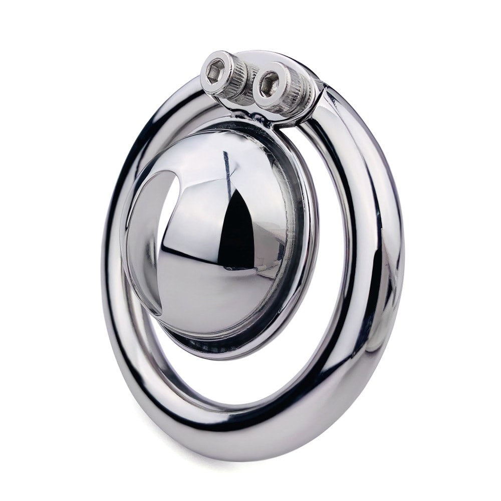Hemisphere Male Chastity Cage with Urination Hole - Keyless Lock Versions | F3169