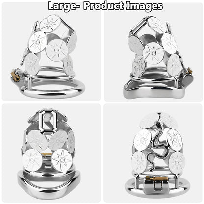 Solar Serpent Coiled Chastity Cage | F316A
