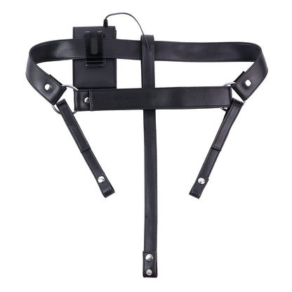 Three-Way Electric Shock Portable Leather Harness | DV9041