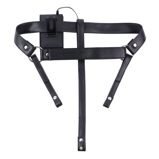 Three-Way Electric Shock Portable Leather Harness | DV9041