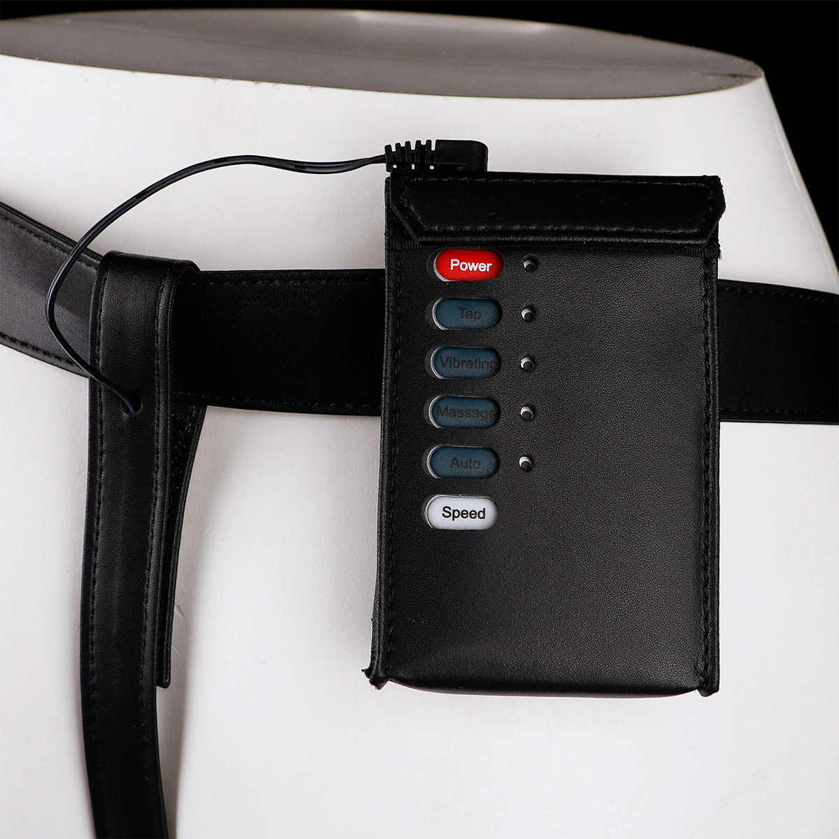 Three-Way Electric Shock Portable Leather Harness | DV9041