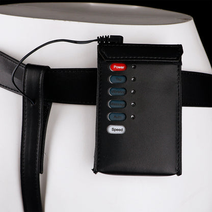 Three-Way Electric Shock Portable Leather Harness | DV9041