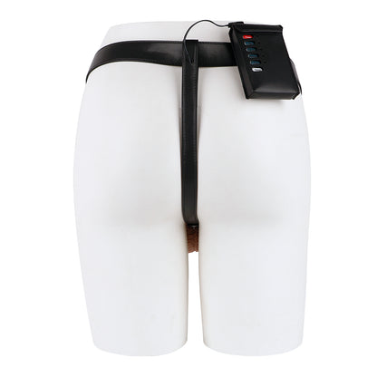Three-Way Electric Shock Portable Leather Harness | DV9041