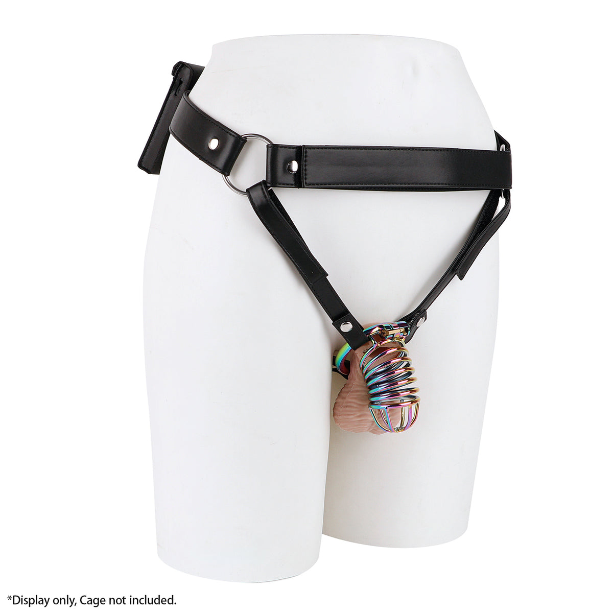 Three-Way Electric Shock Portable Leather Harness | DV9041