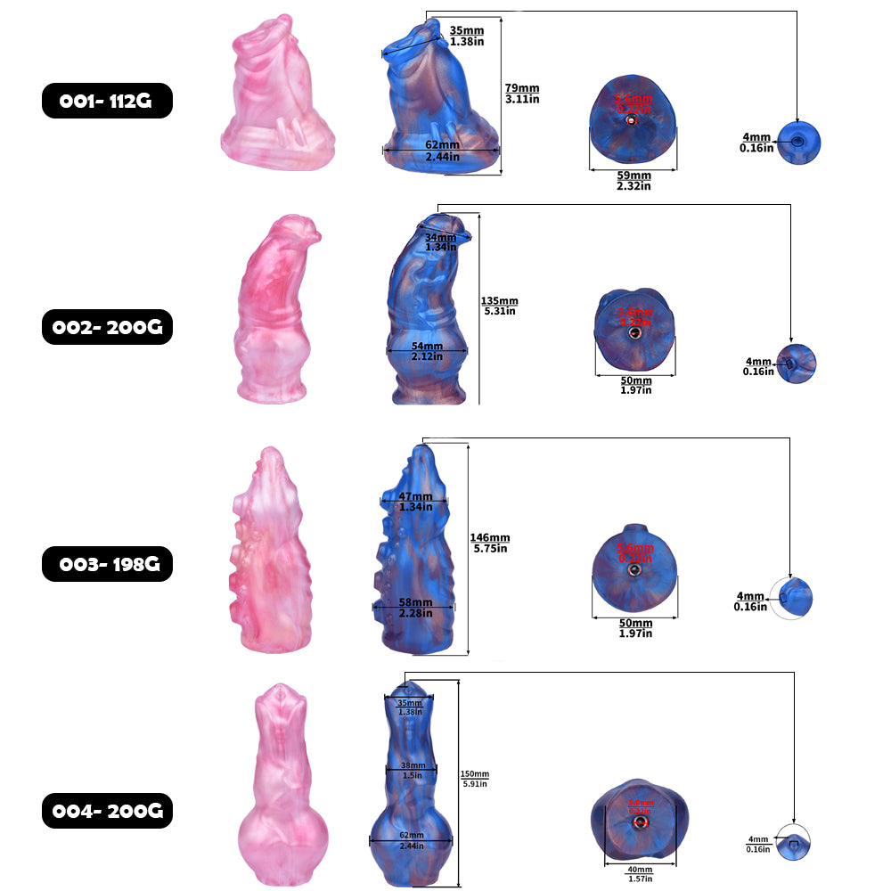 Monster Dildo for FRRK Dildo Chastity Cages Only