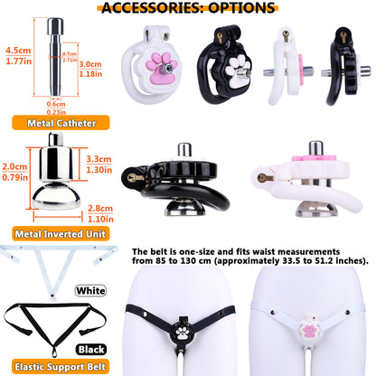 Kawaii Cat Paw Flat Chastity Cage | AS123