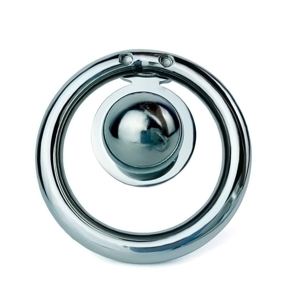 Flat Disc Chastity Cage With Inverted Steel Ball, F3161 - FRRK