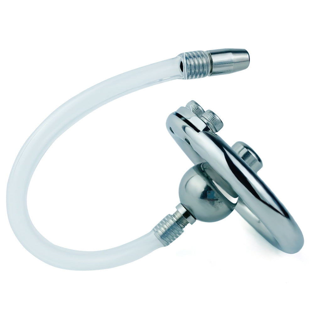 Flat Disc Chastity Cage With Inverted Steel Ball Catheter, F3160 - FRRK