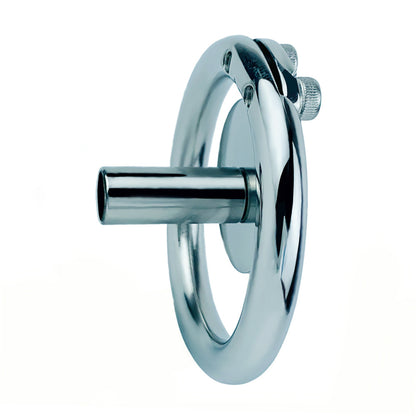 Flat Disc Chastity Cage With Inverted Steel Long Bar Ball, F3162 - FRRK