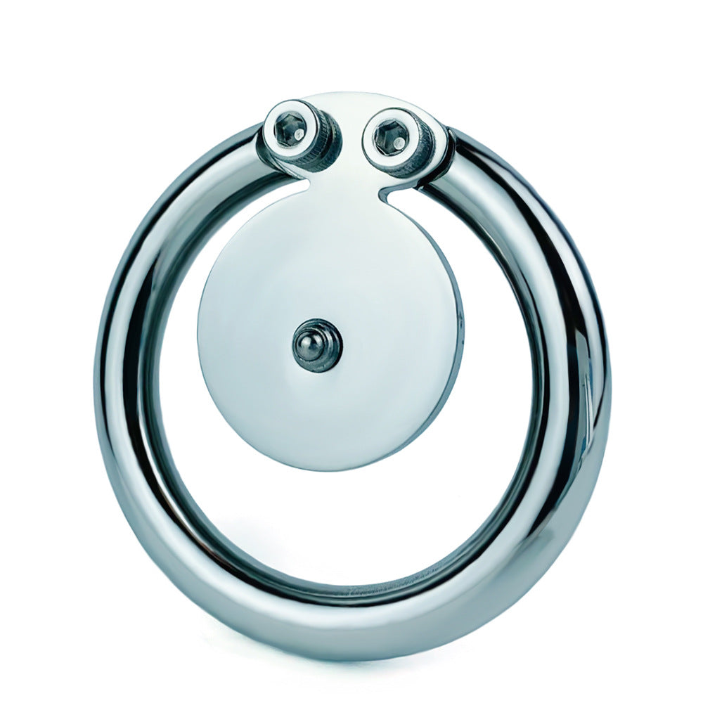 Flat Disc Chastity Cage With Inverted Steel Ball, F3161 - FRRK