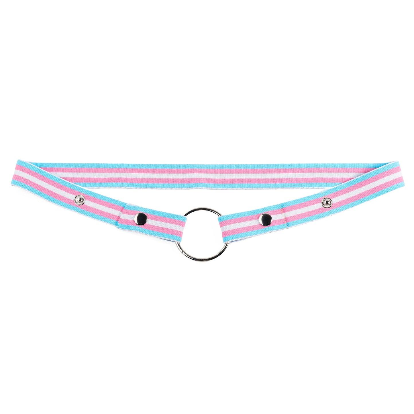 Transgender Flag Elastic Support Waist Strap