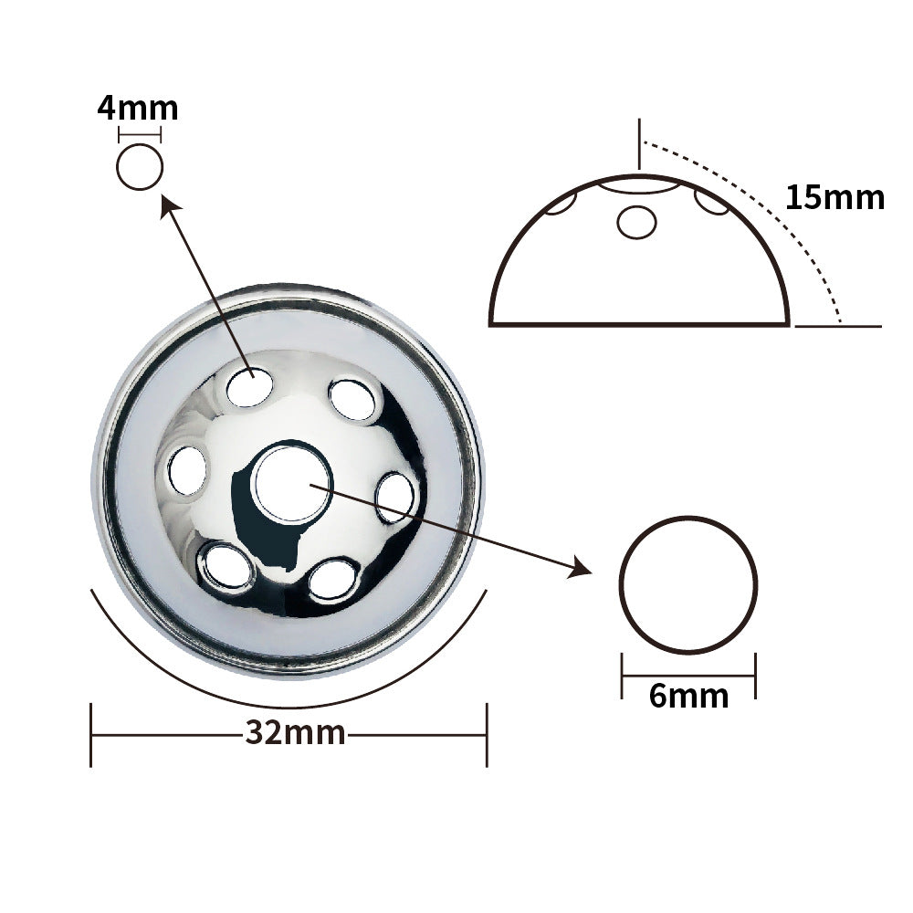 Hemisphere Male Chastity Cage with Honeycomb Hole, F3173 - FRRK