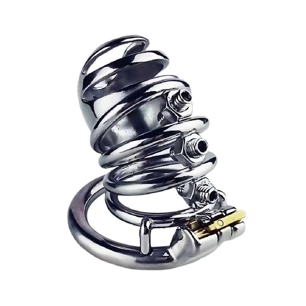 Split-Front Open Spiked Chastity Cage, F3103 - FRRK