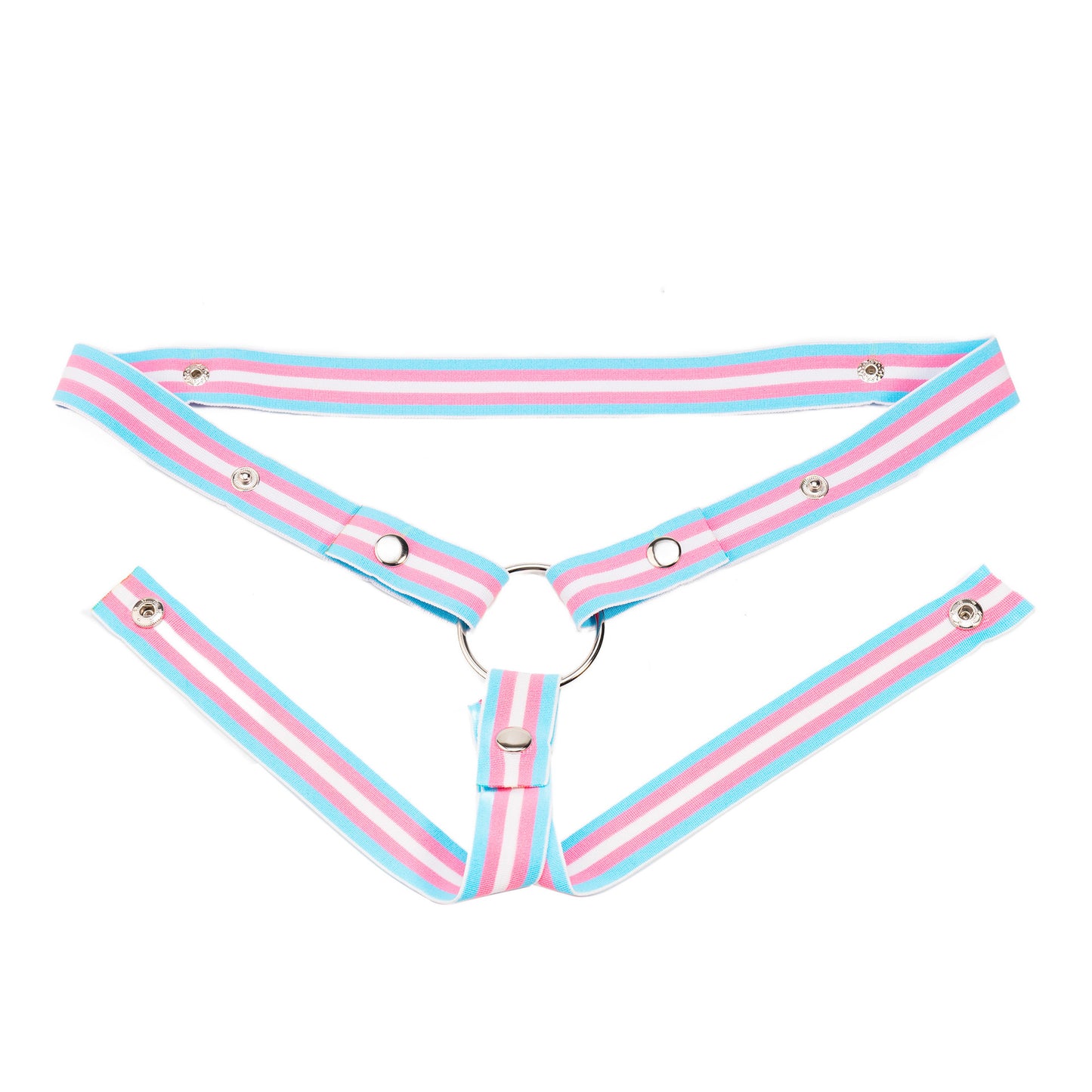 Transgender Flag Elastic Support Waist Strap