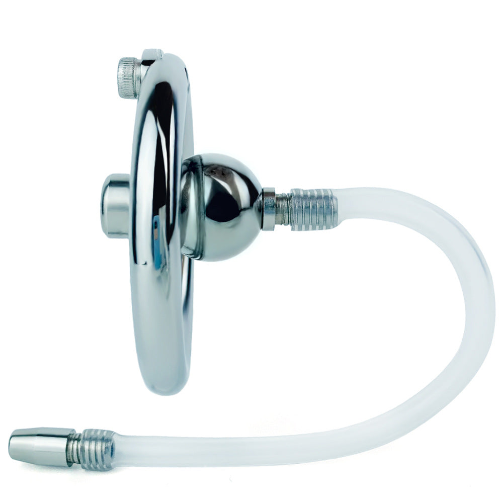 Flat Disc Chastity Cage With Inverted Steel Ball Catheter, F3160 - FRRK