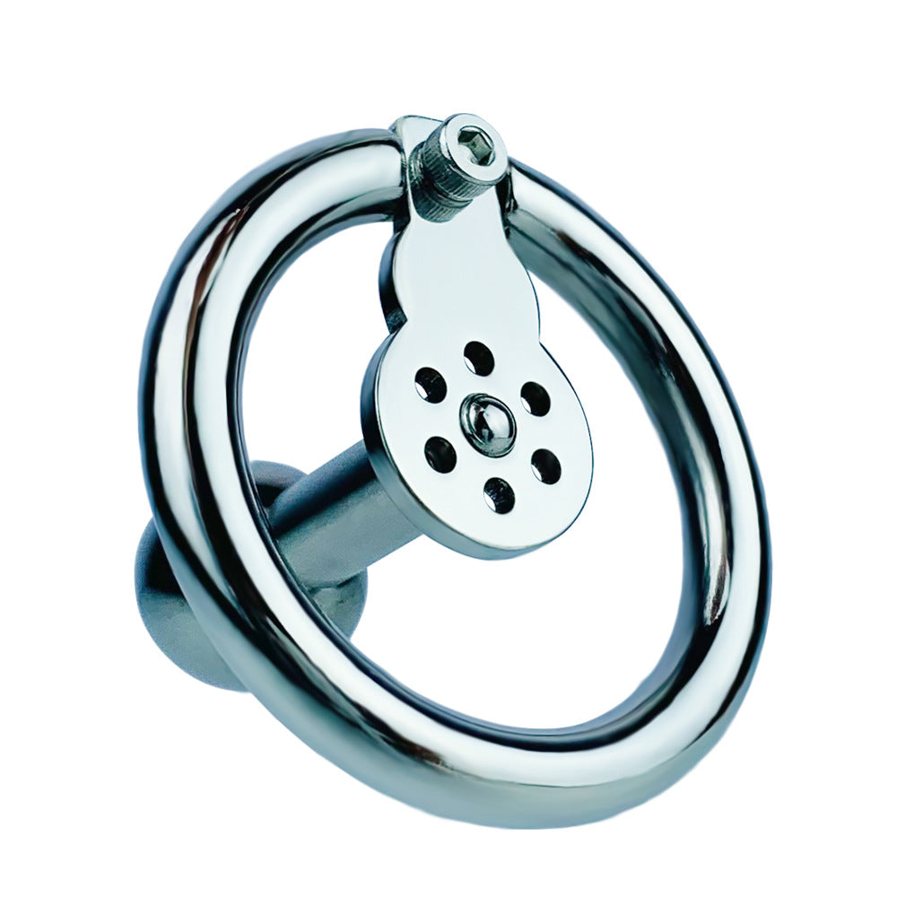 Negative Ball Flat Chastity Cage with Long Bar, F3111 - FRRK