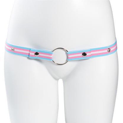 Transgender Flag Elastic Support Waist Strap