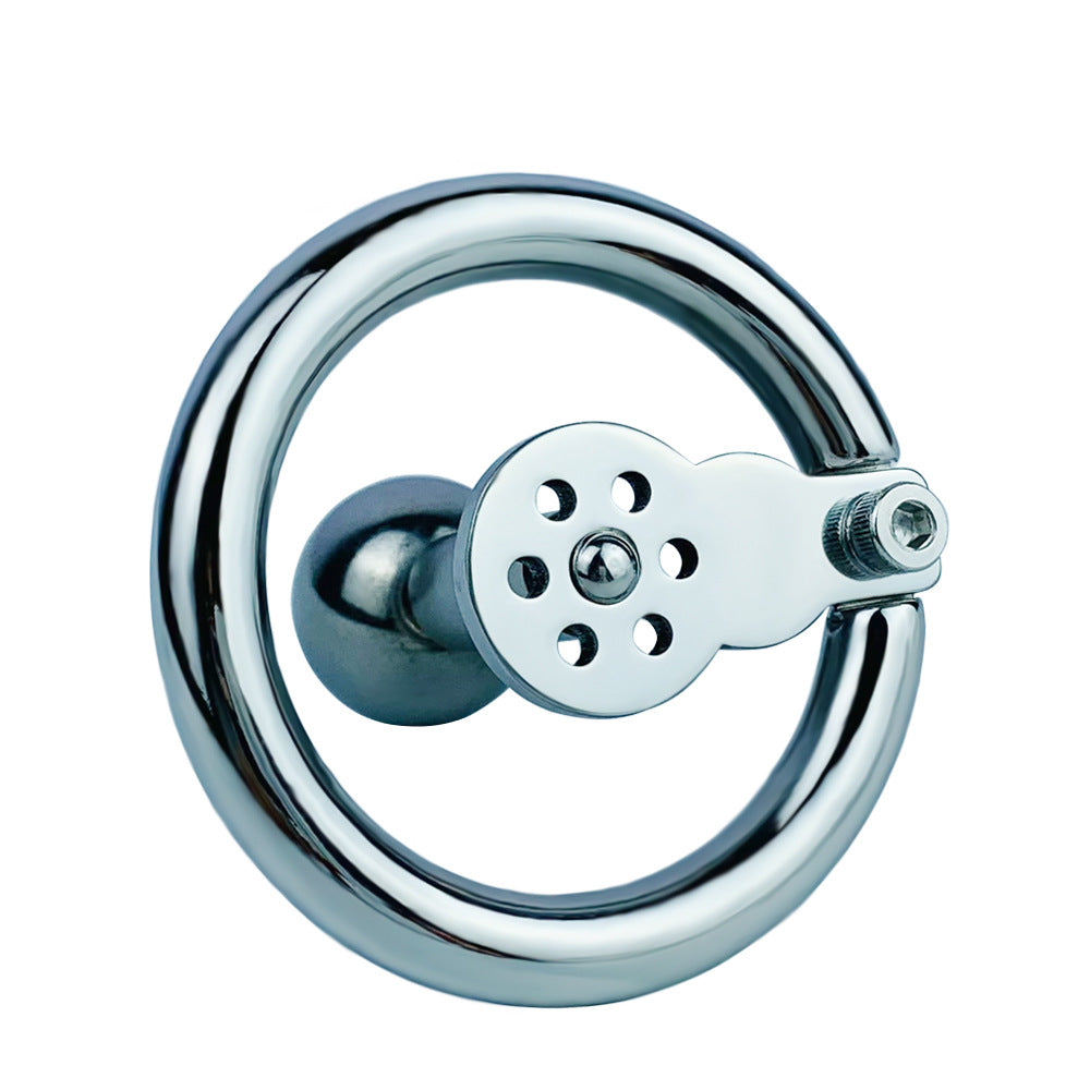 Negative Ball Flat Chastity Cage with Long Bar, F3111 - FRRK