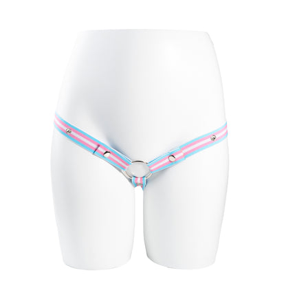 Transgender Flag Elastic Support Waist Strap