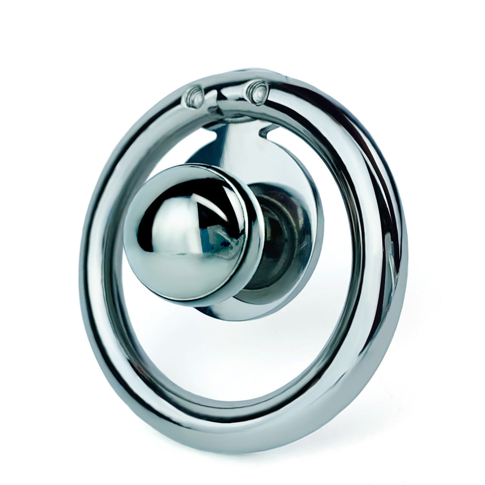 Flat Disc Chastity Cage With Inverted Steel Ball, F3161 - FRRK