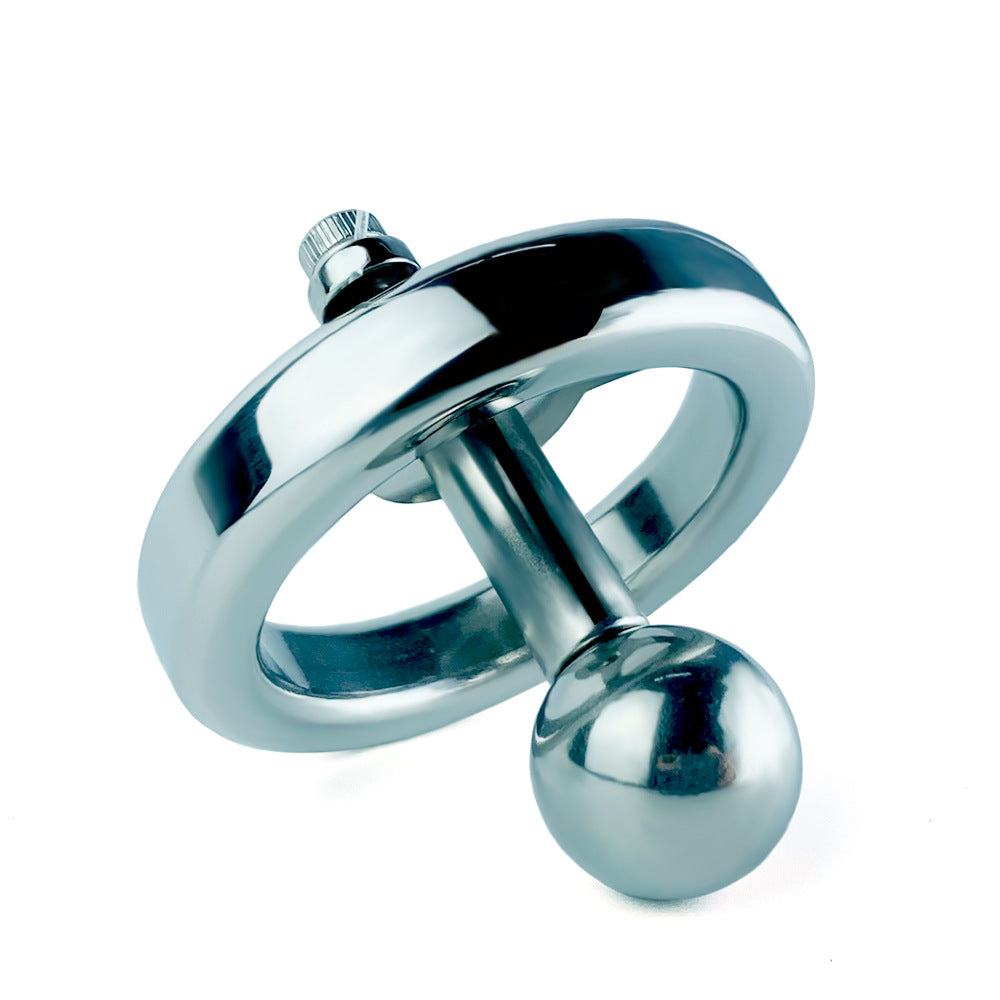 Inverted Negative Long Bar Ball Flat Chastity Cage, F3165 - FRRK