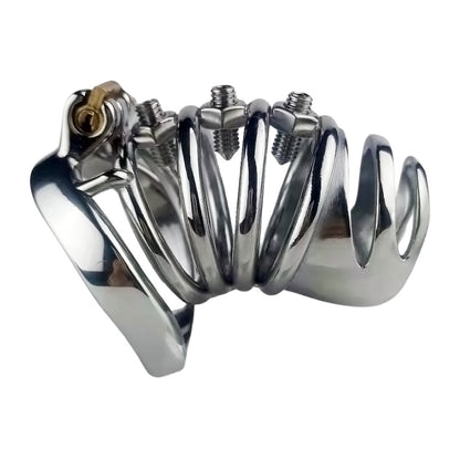 Split-Front Open Spiked Chastity Cage, F3103 - FRRK