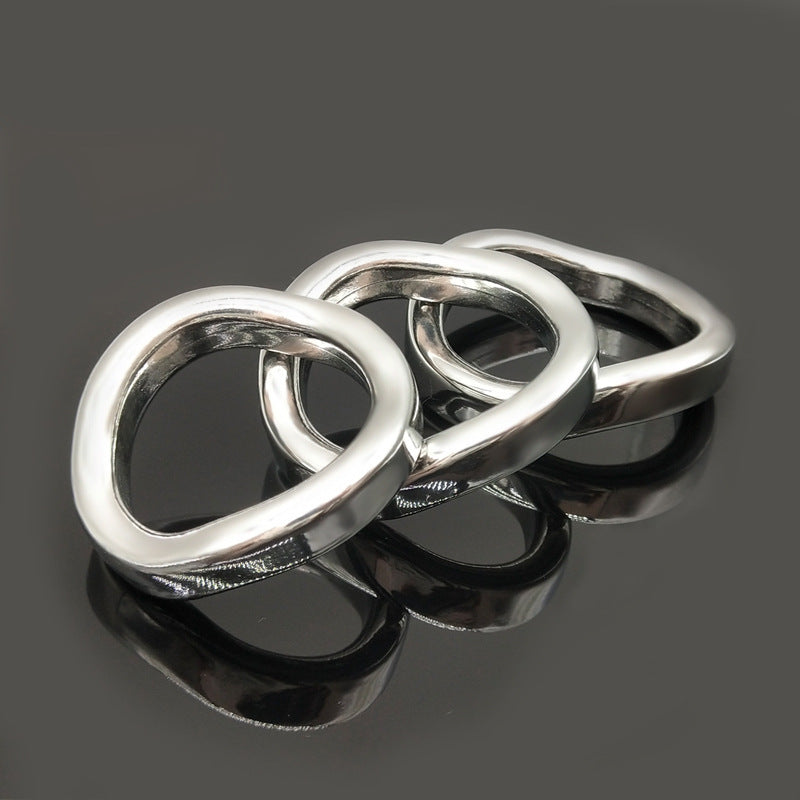 Stainless Steel Curved Cock Ring, F3038 - FRRK