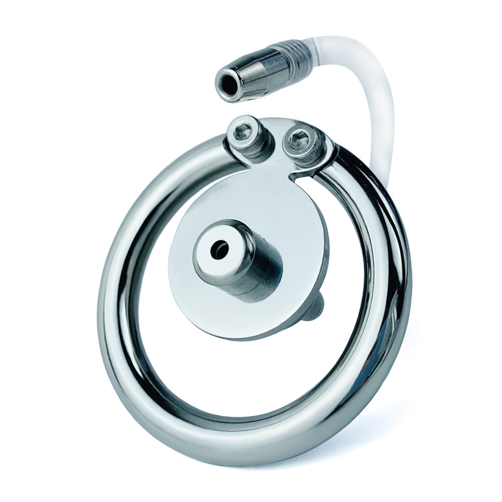 Flat Disc Chastity Cage With Inverted Steel Ball Catheter, F3160 - FRRK