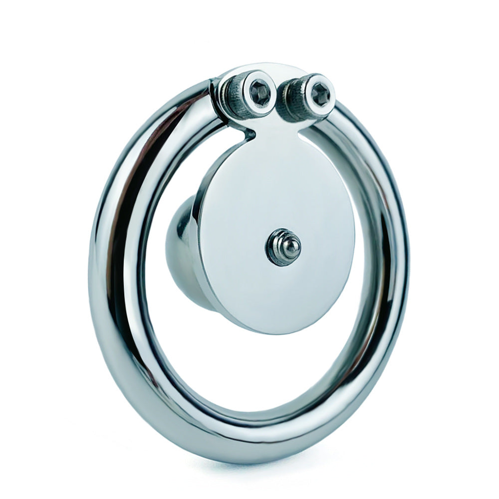 Flat Disc Chastity Cage With Inverted Steel Ball, F3161 - FRRK