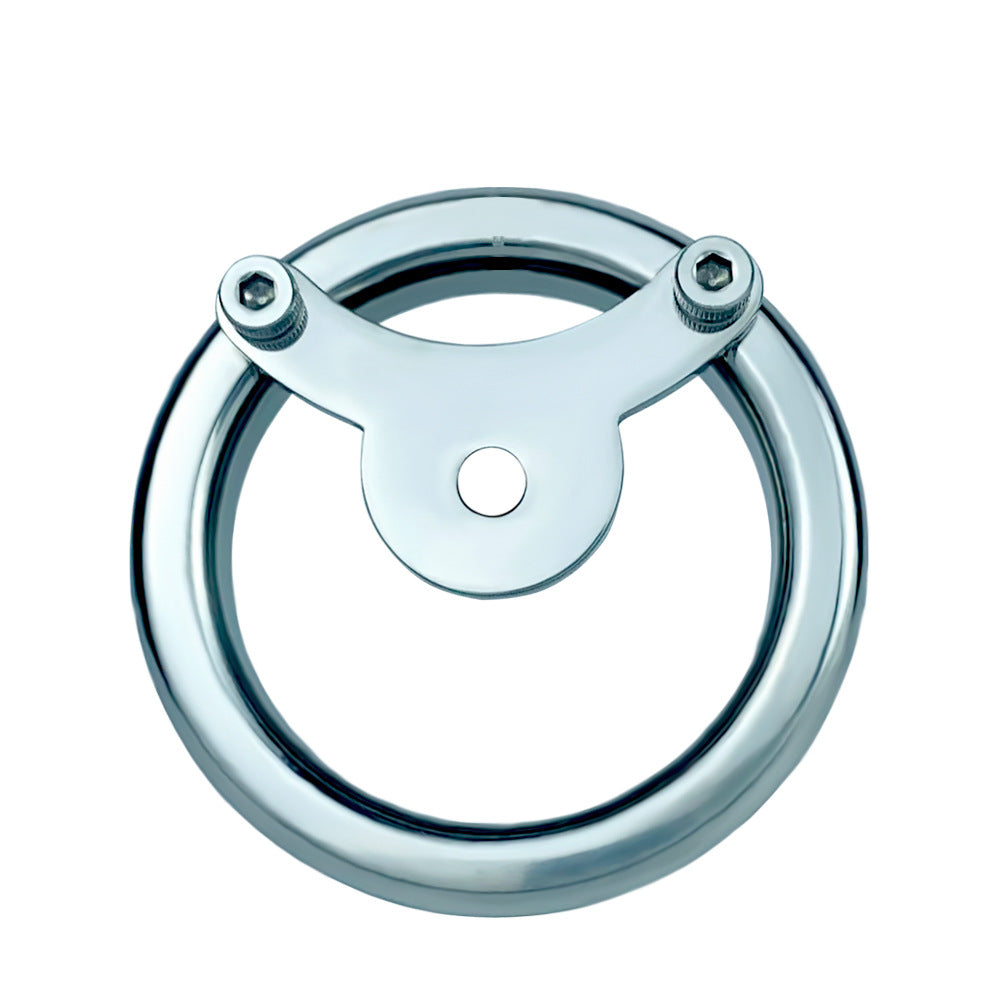 Inverted Negative Long Bar Ball Flat Chastity Cage, F3165 - FRRK