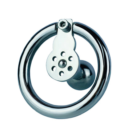 Negative Ball Flat Chastity Cage with Long Bar, F3111 - FRRK