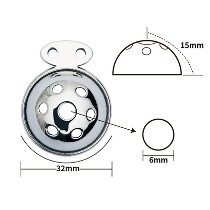 Hemisphere Male Mini Chastity Cage with Honeycomb Hole, F3174 - FRRK