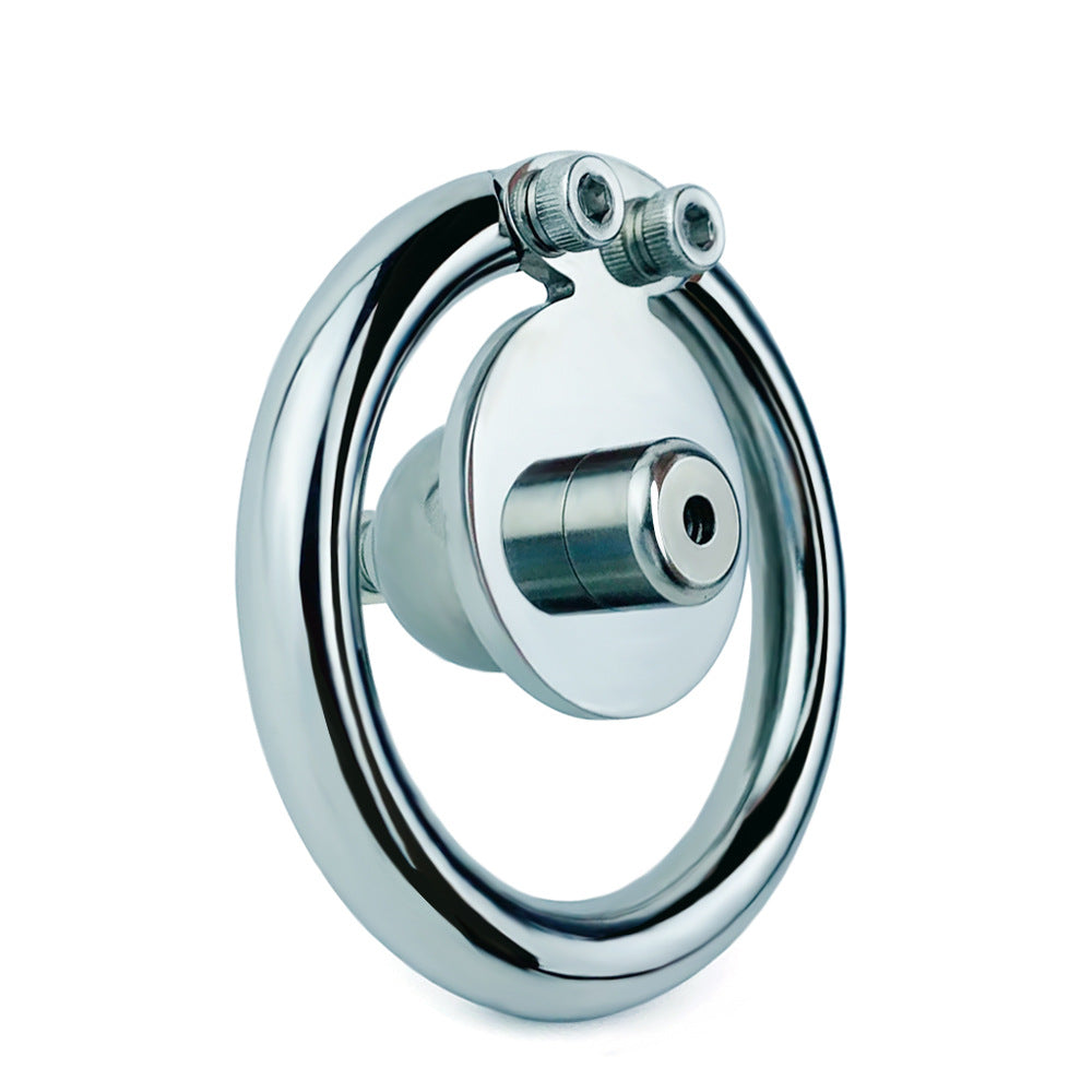 Flat Disc Chastity Cage With Inverted Steel Ball Catheter, F3160 - FRRK