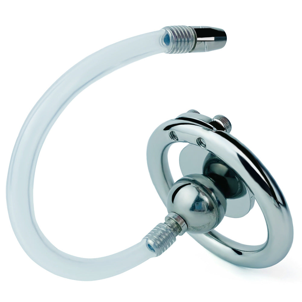 Flat Disc Chastity Cage With Inverted Steel Ball Catheter, F3160 - FRRK