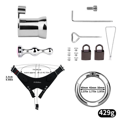 Metal Inverted Chastity Cage | F325A