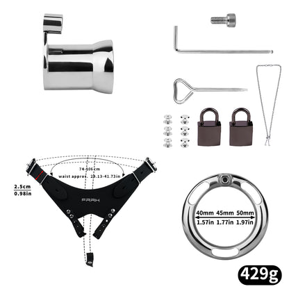Metal Inverted Chastity Cage | F325A